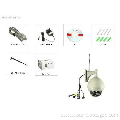 HD Wifi Camera, Megapixel P2P PTZ Waterproof Wifi IP Camera